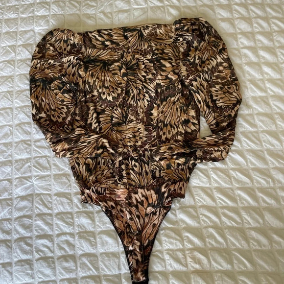 AFRM printed button down bodysuit - Picture 8 of 9